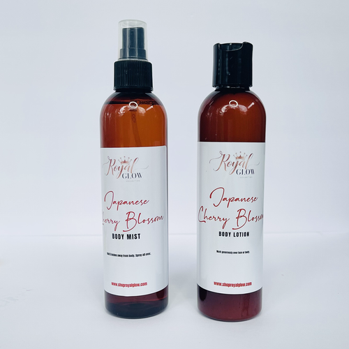 jasmine cherry blosson body lotion and mist